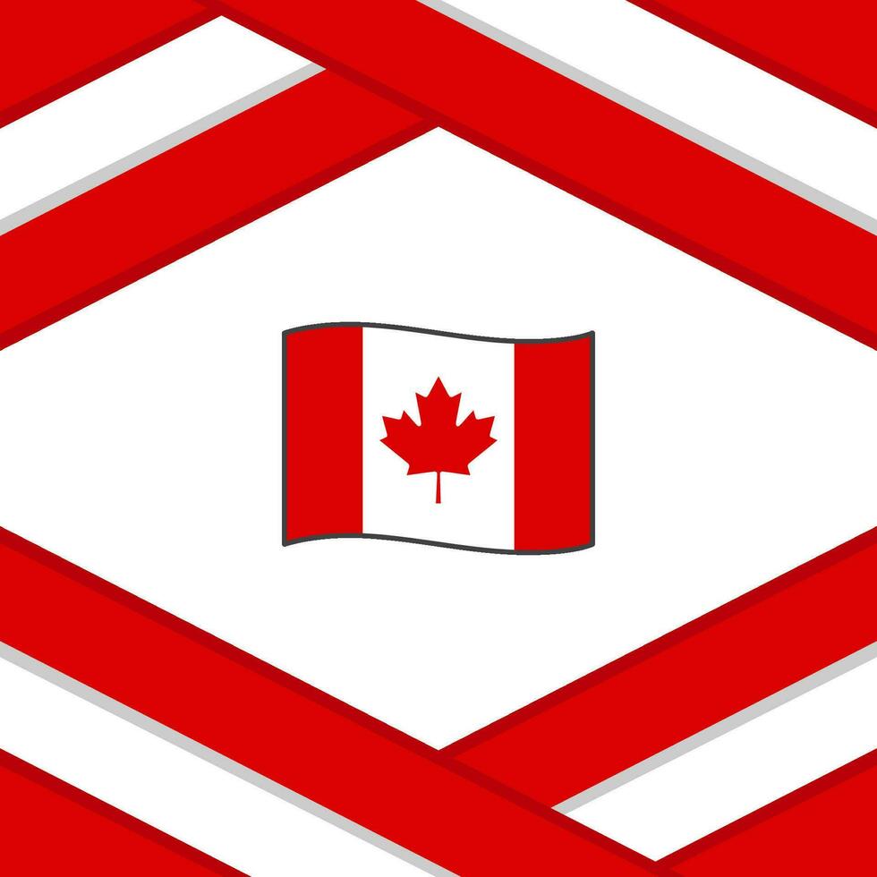 Kanada Flagge abstrakt Hintergrund Design Vorlage. Kanada Unabhängigkeit Tag Banner Sozial Medien Post. Kanada Vorlage vektor
