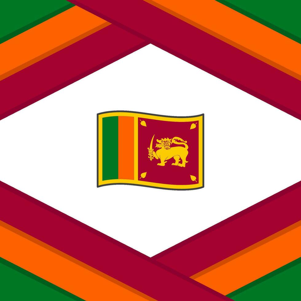 sri Lanka Flagge abstrakt Hintergrund Design Vorlage. sri Lanka Unabhängigkeit Tag Banner Sozial Medien Post. sri Lanka Illustration vektor