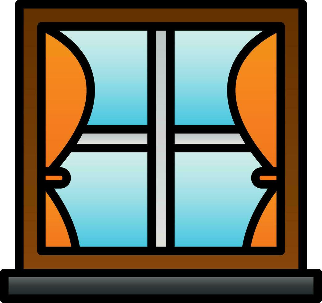 Fenster-Vektor-Icon-Design vektor