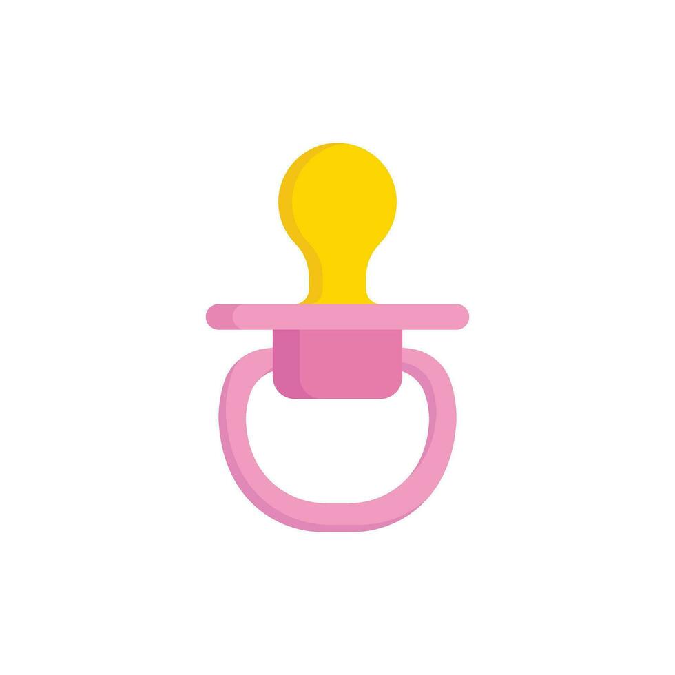 bebis napp ikon i platt stil. nippel för nyfödd barn vektor illustration på isolerat bakgrund. napp tecken företag begrepp.