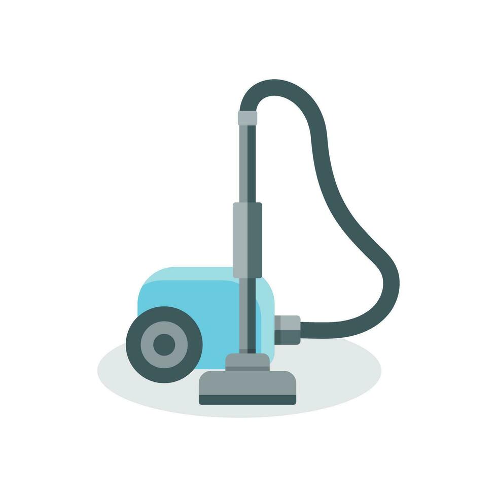 Vakuum rengöringsmedel ikon i platt stil. Utrustning för hus rengöring vektor illustration på isolerat bakgrund. rena maskin tecken företag begrepp.