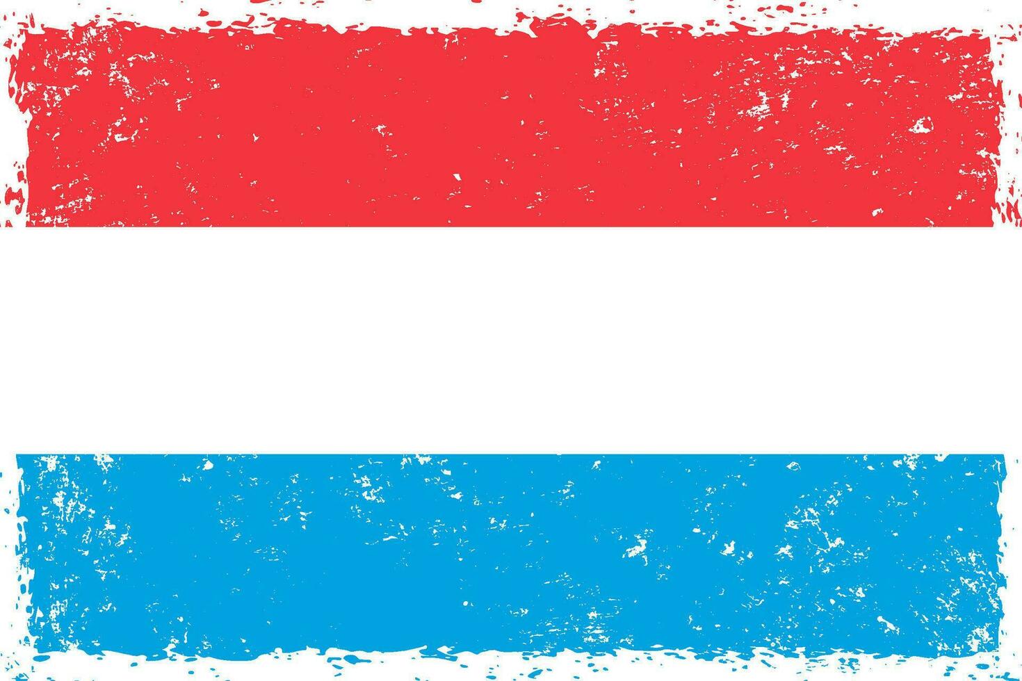 Luxemburg Flagge Grunge betrübt Stil vektor