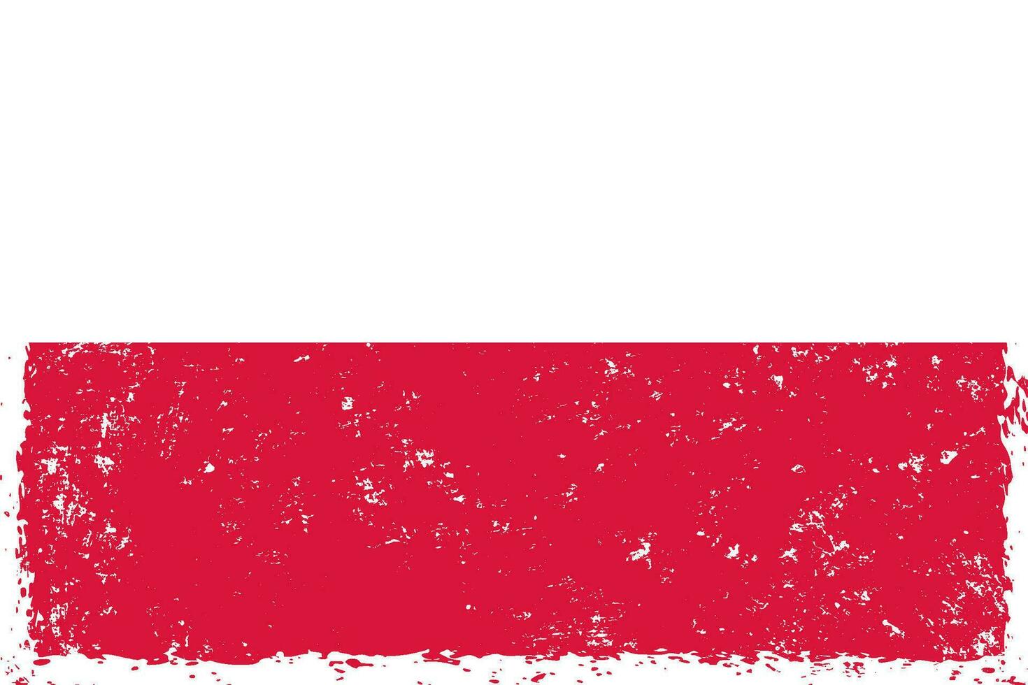 Polen Flagge Grunge betrübt Stil vektor