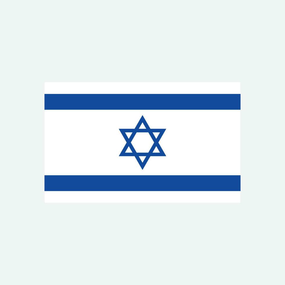 Flagge von Israel Vektor Illustration