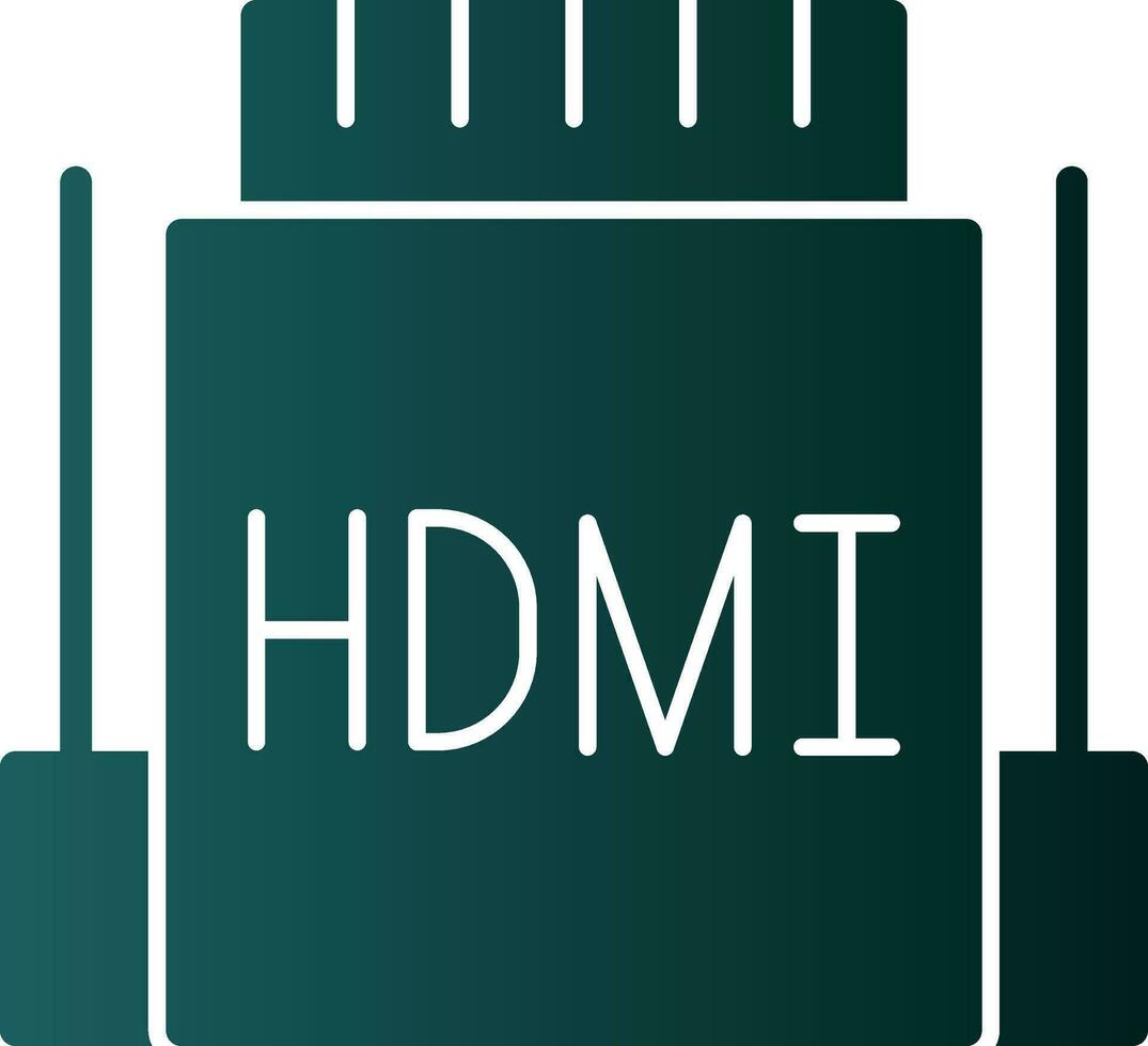 hdmi vektor ikon design