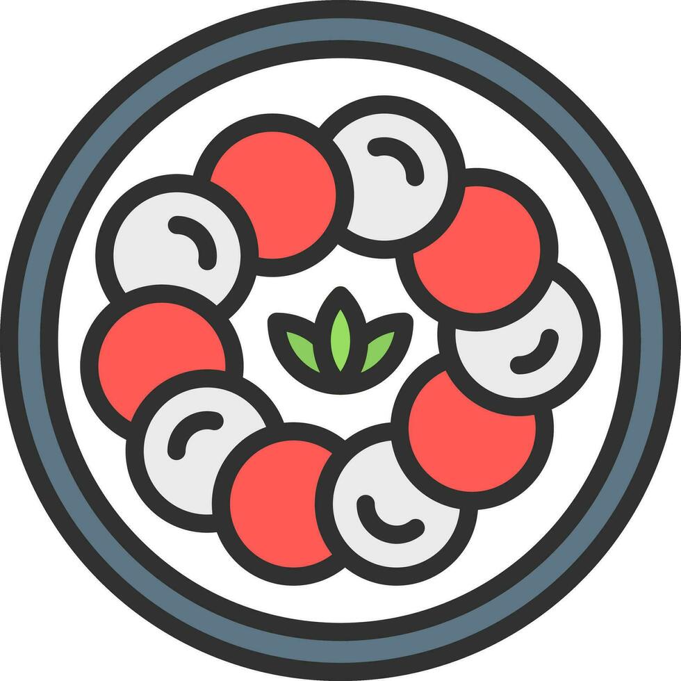 Caprese Salat Vektor Symbol Design