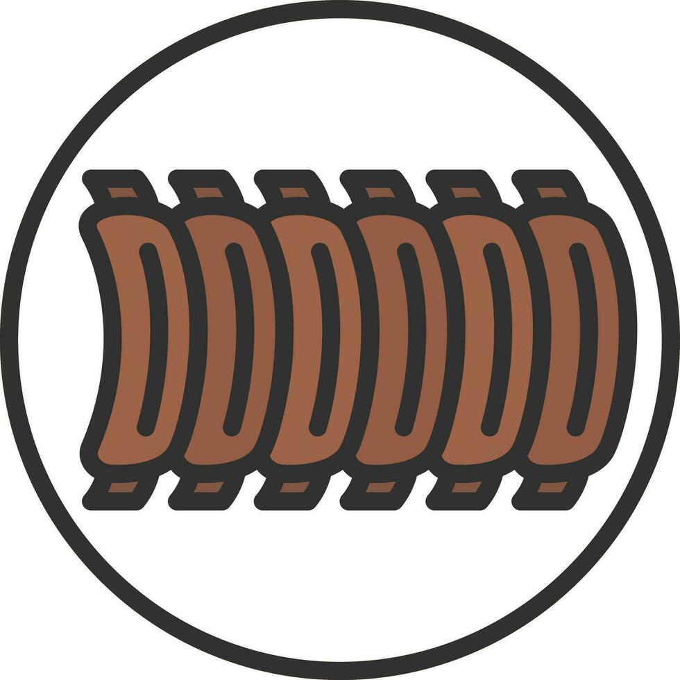 Grill Rippen Vektor Symbol Design