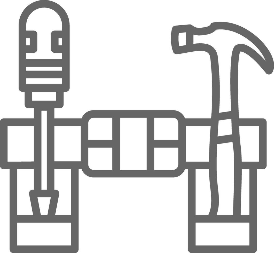 Werkzeug Gürtel Vektor Symbol Design