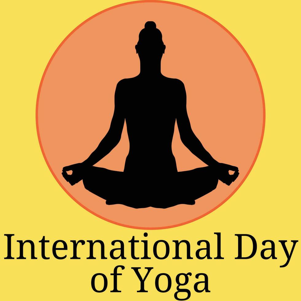 Internationaler Tag des Yoga vektor