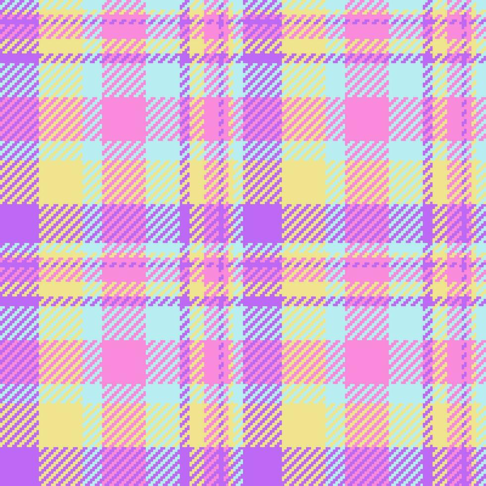 kolla upp mönster textur av textil- vektor sömlös med en bakgrund pläd tartan tyg.