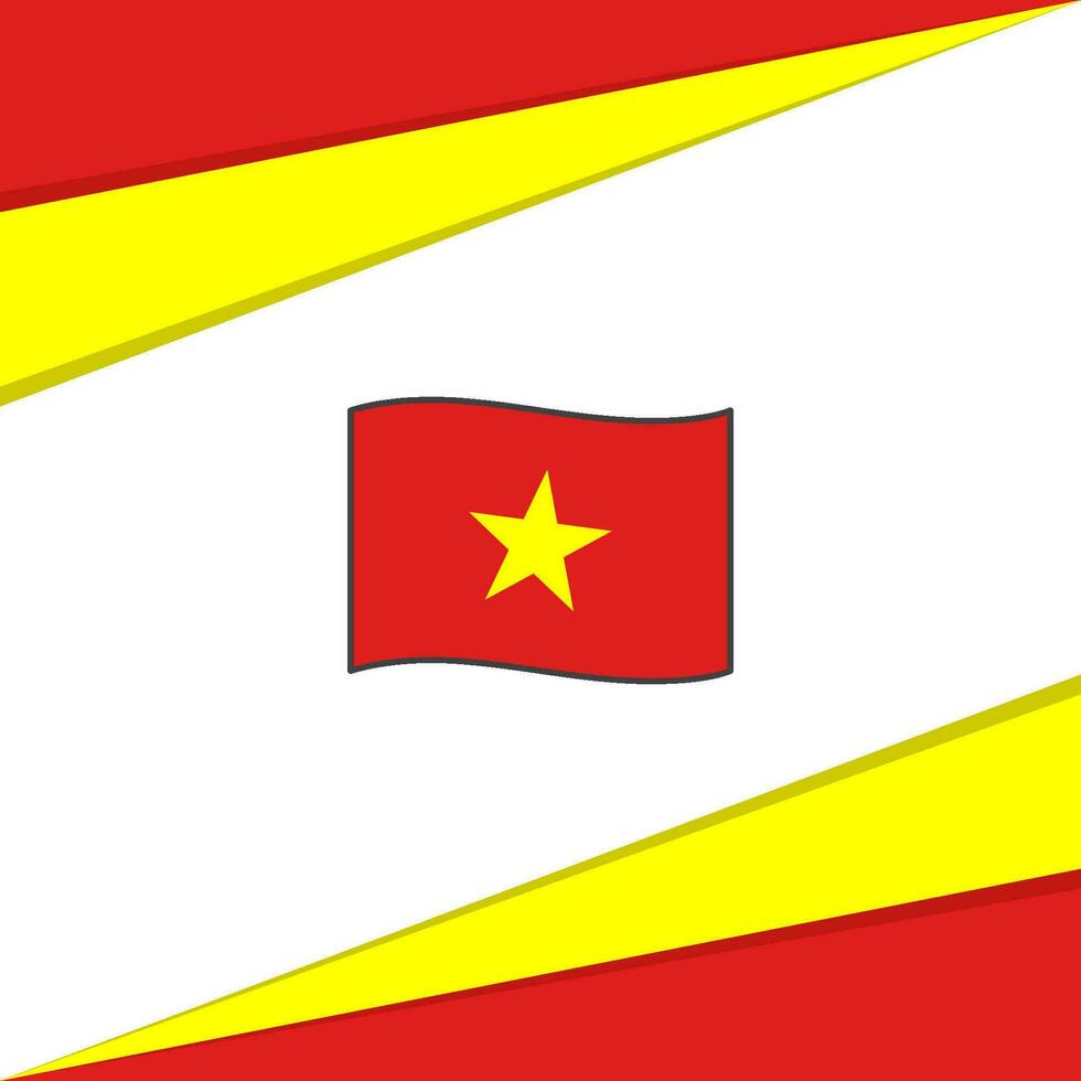 Vietnam Flagge abstrakt Hintergrund Design Vorlage. Vietnam Unabhängigkeit Tag Banner Sozial Medien Post. Vietnam Design vektor