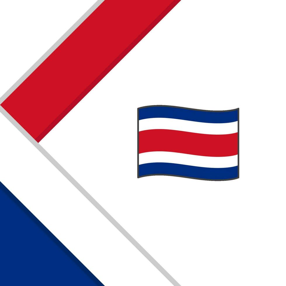 Costa Rica Flagge abstrakt Hintergrund Design Vorlage. Costa Rica Unabhängigkeit Tag Banner Sozial Medien Post. Costa Rica Illustration vektor