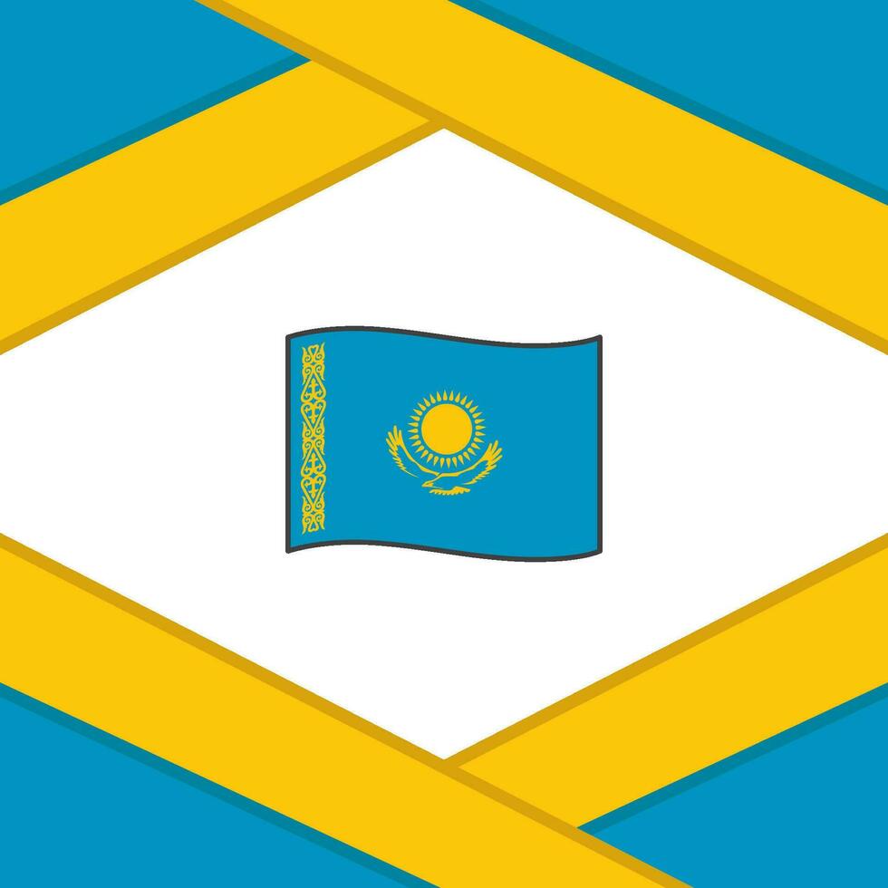 kazakhstan flagga abstrakt bakgrund design mall. kazakhstan oberoende dag baner social media posta. kazakhstan vektor