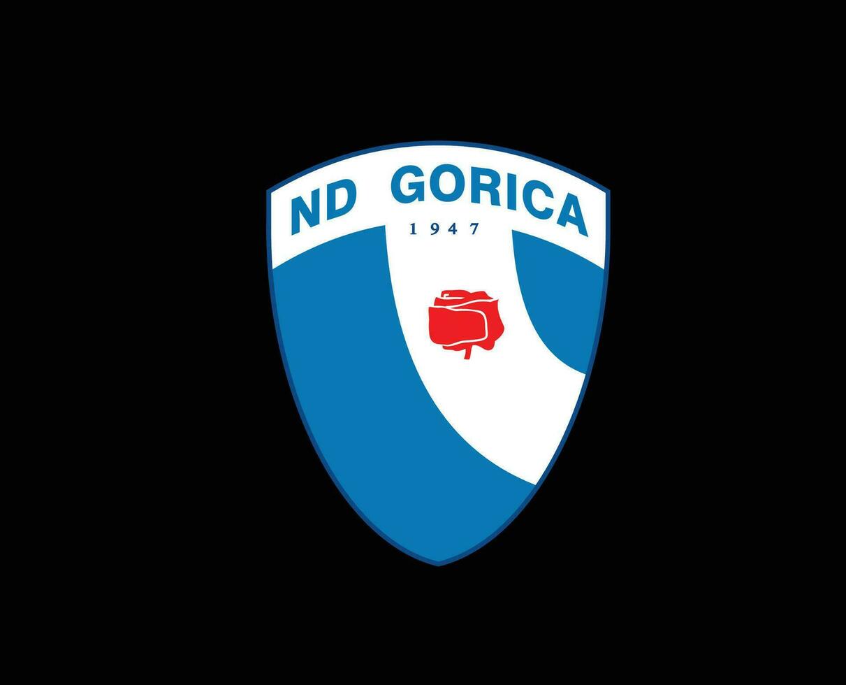 gorica klubb logotyp symbol slovenien liga fotboll abstrakt design vektor illustration med svart bakgrund