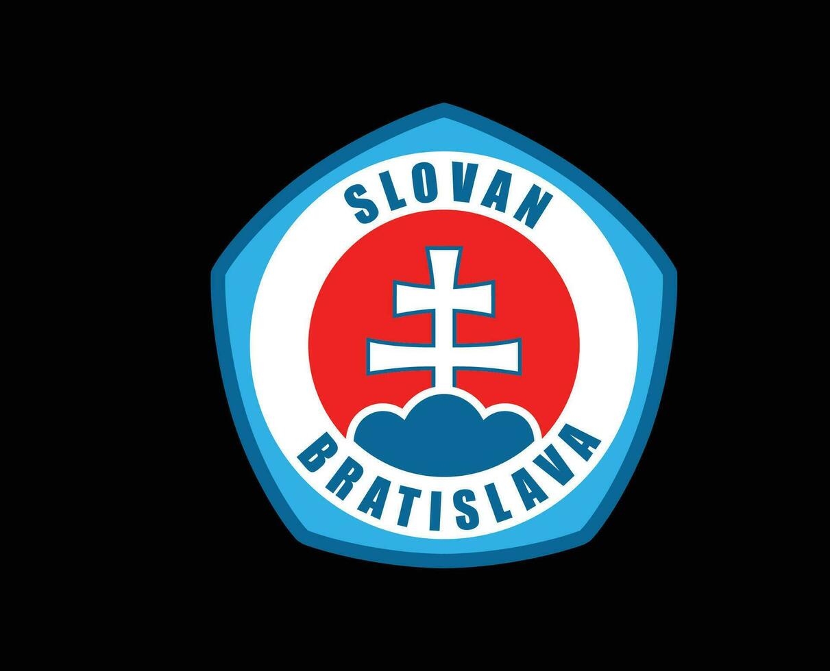 slowanisch Bratislava Verein Symbol Logo Slowakei Liga Fußball abstrakt Design Vektor Illustration mit schwarz Hintergrund