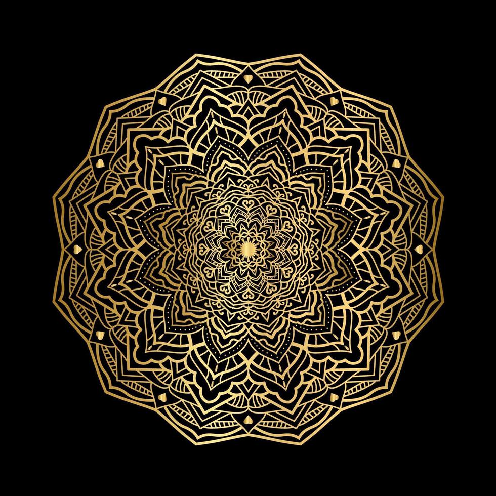 Luxus-Mandala-Muster-Hintergrund vektor