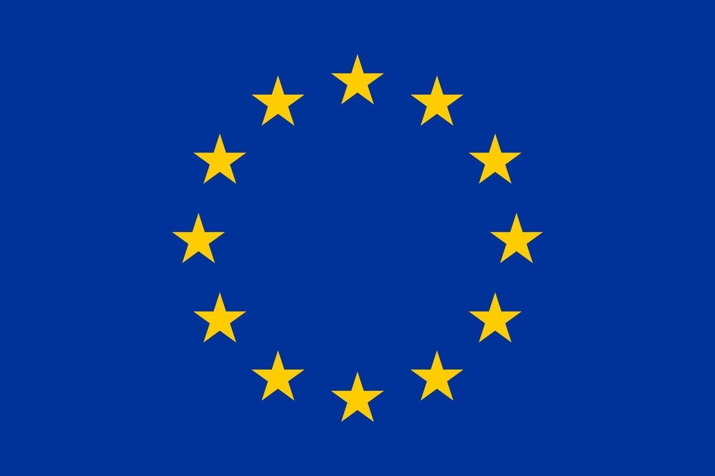 flagge der europäischen union eu vektor