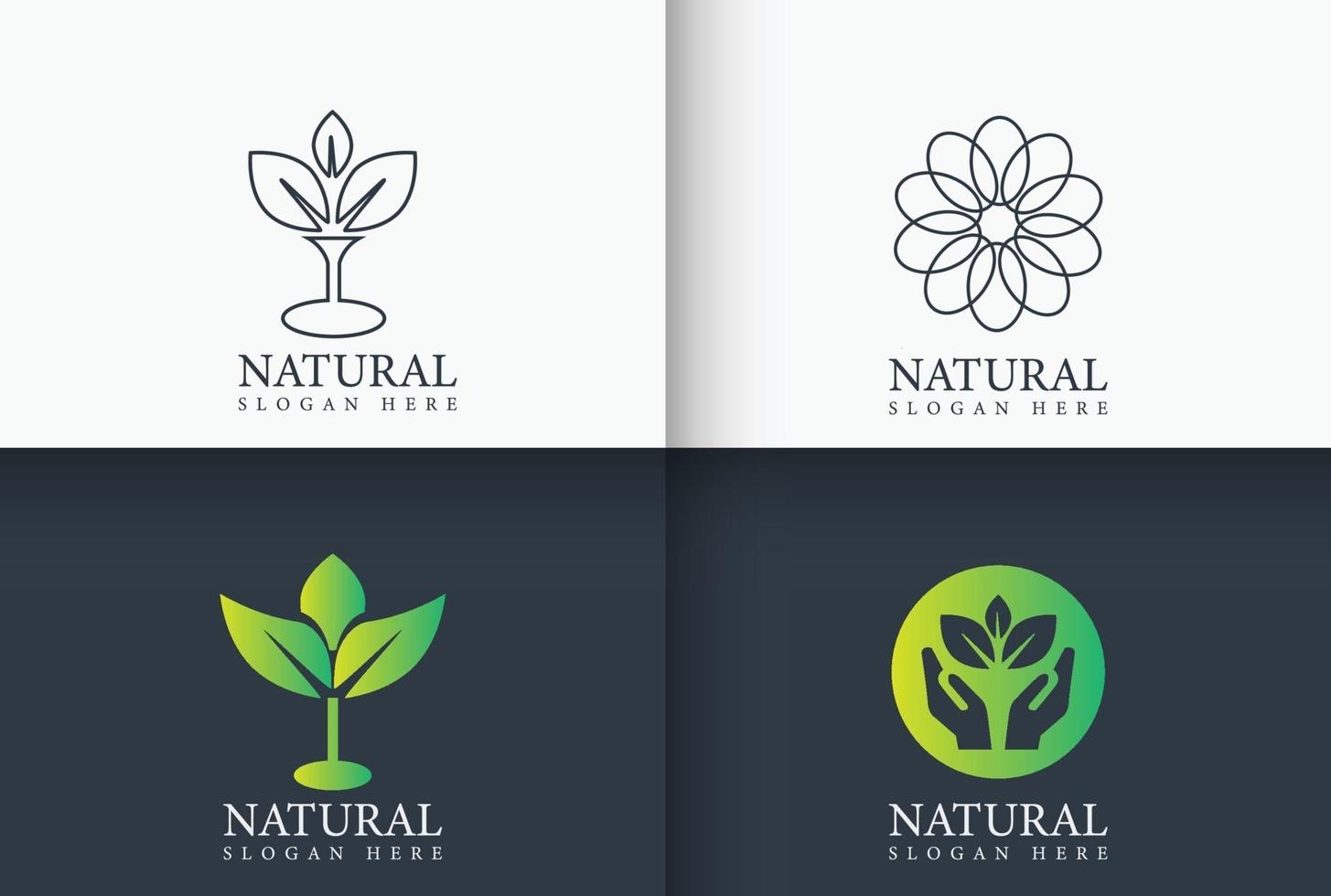 naturlig logotypdesign vektor