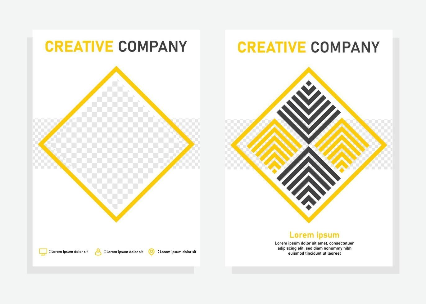 Business-Cover-Design-Vorlage. Flyer, Broschüren-Design-Vorlage vektor