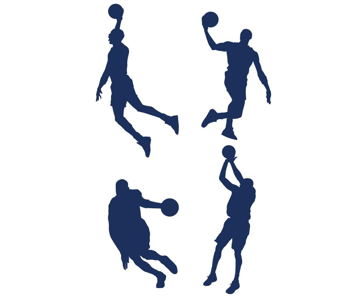 Sets Basketball Sport Design 2020 Spiele Vektorsymbole Zeichen Symbole vektor