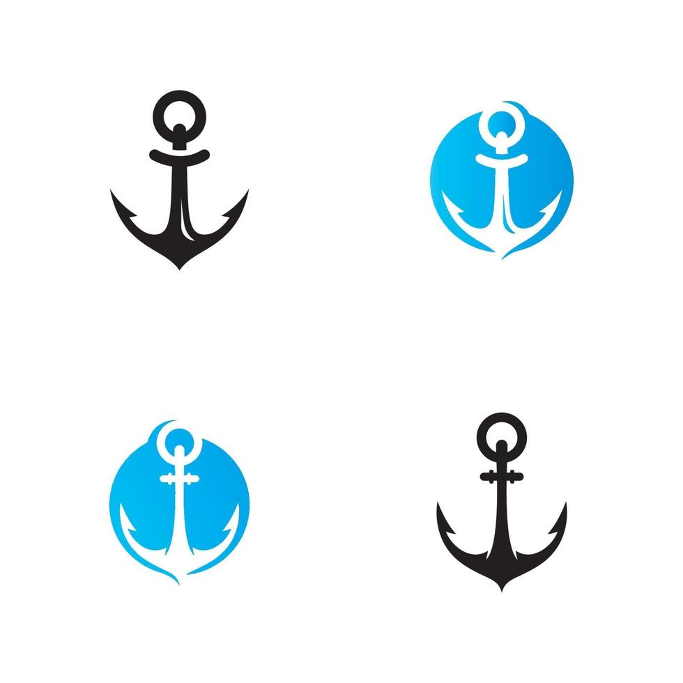 ankare logotyp och symbol ikon vektor mall