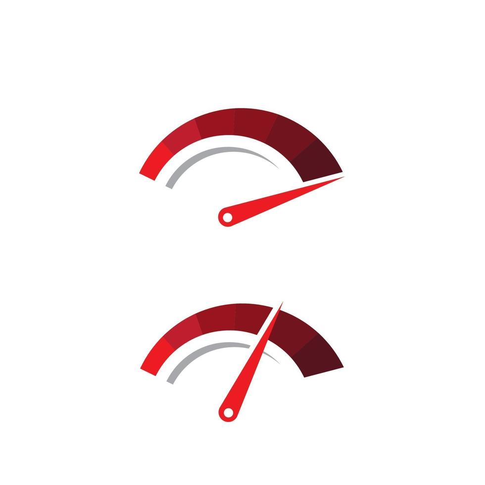 Tachometer-Symbol für Auto-Logo-Vektor-Illustration vektor
