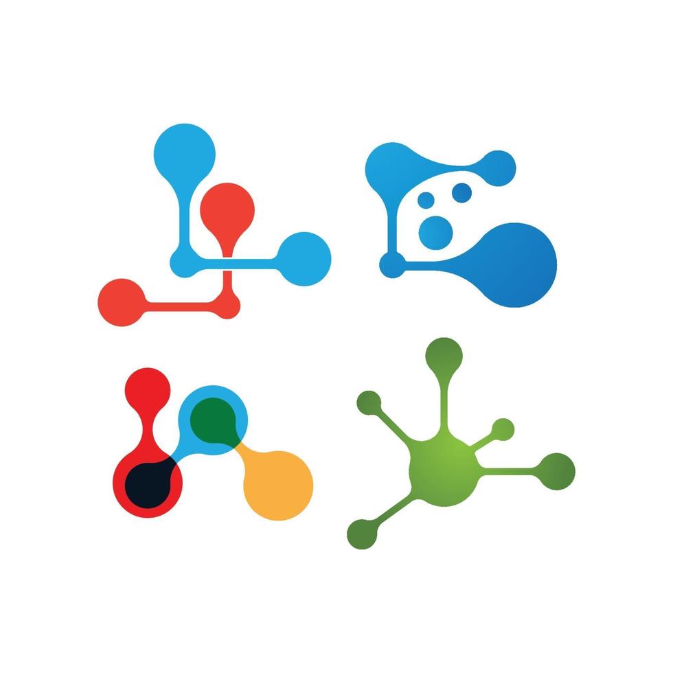 Molekül-Logo-Vektor vektor