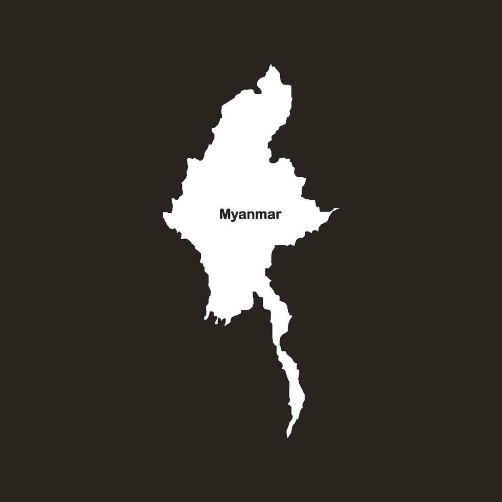 Myanmar Karte Symbol vektor