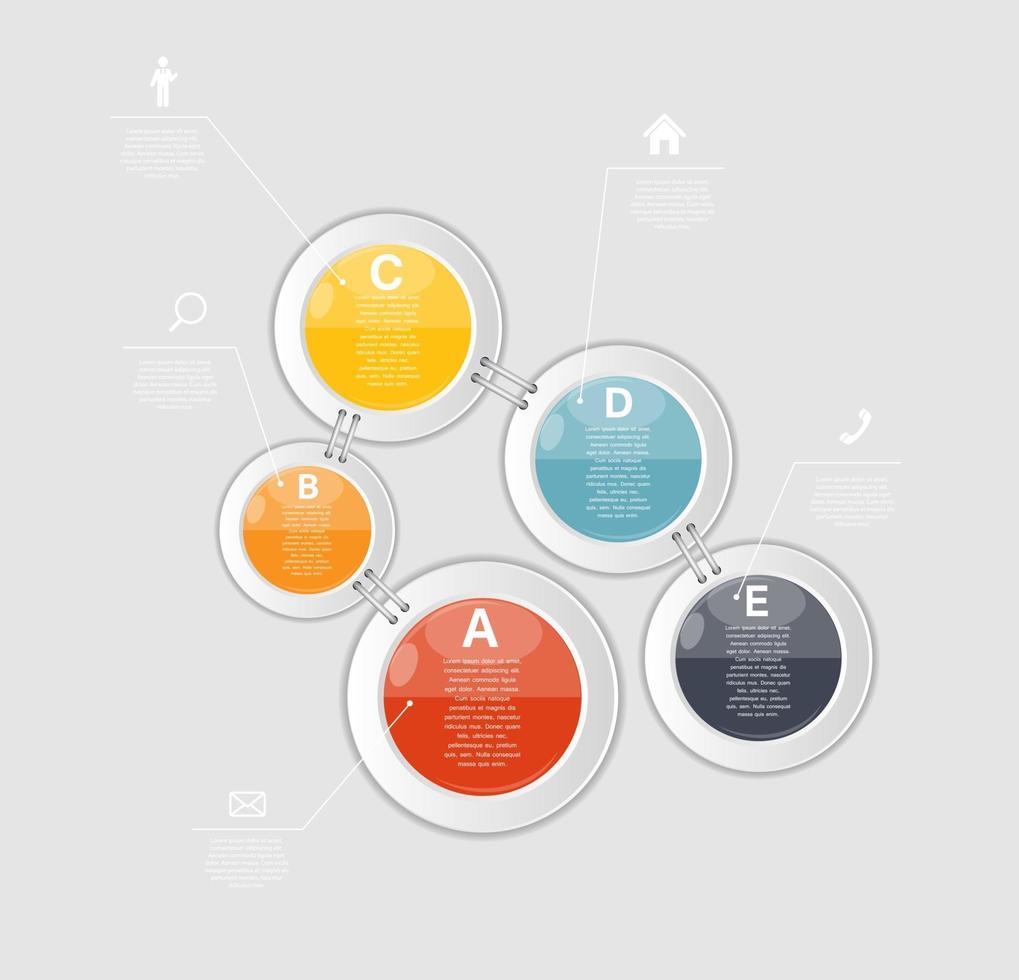 infografiska mallar för affärsvektorillustration. vektor