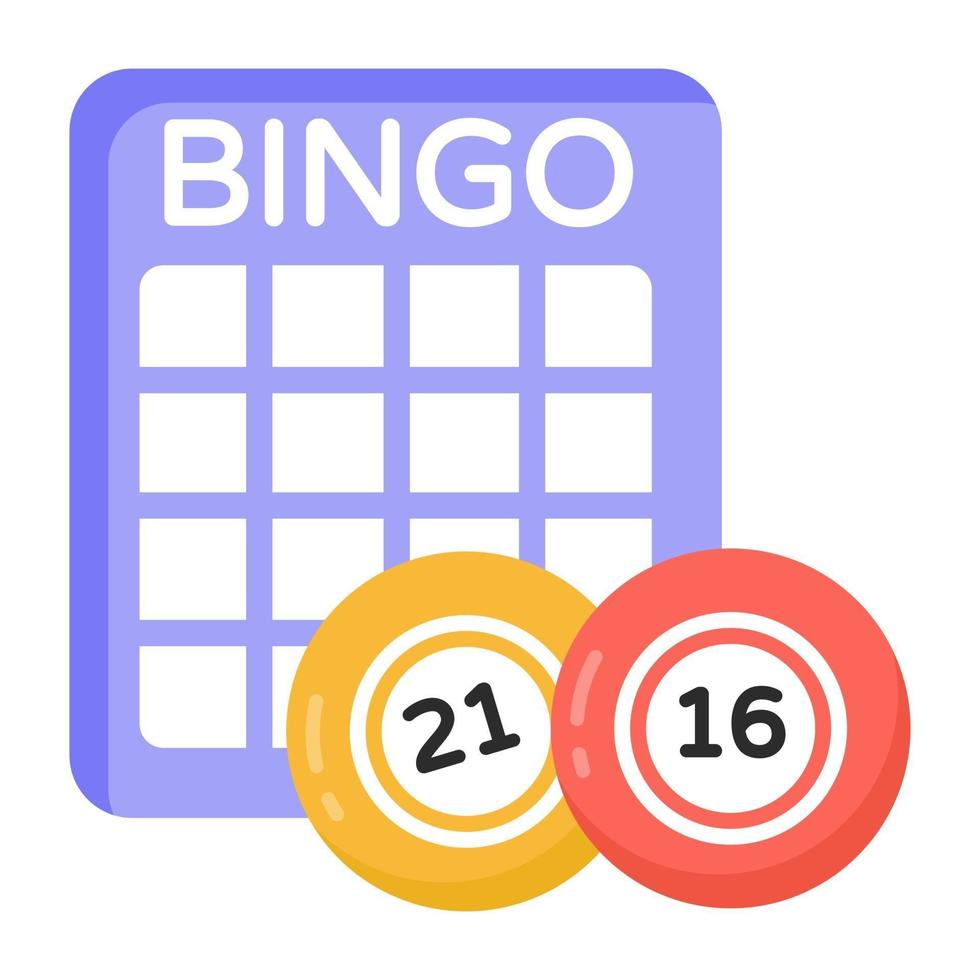 bingo lotto spel vektor