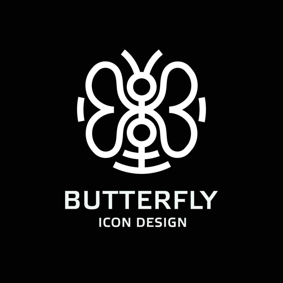 Schmetterling Umrisse Symbol Design Symbol vektor