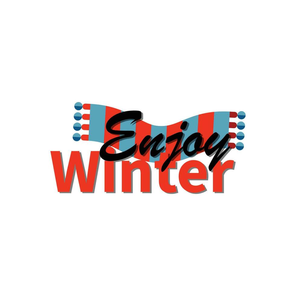 Winter. Schneeflocken und Schnee mit Winter Text, Wort und Beschriftung. Winter Konzept, Logo Vorlage und unterzeichnen. horizontal Format. Vektor Illustration zum drucken und Netz. Folge10.