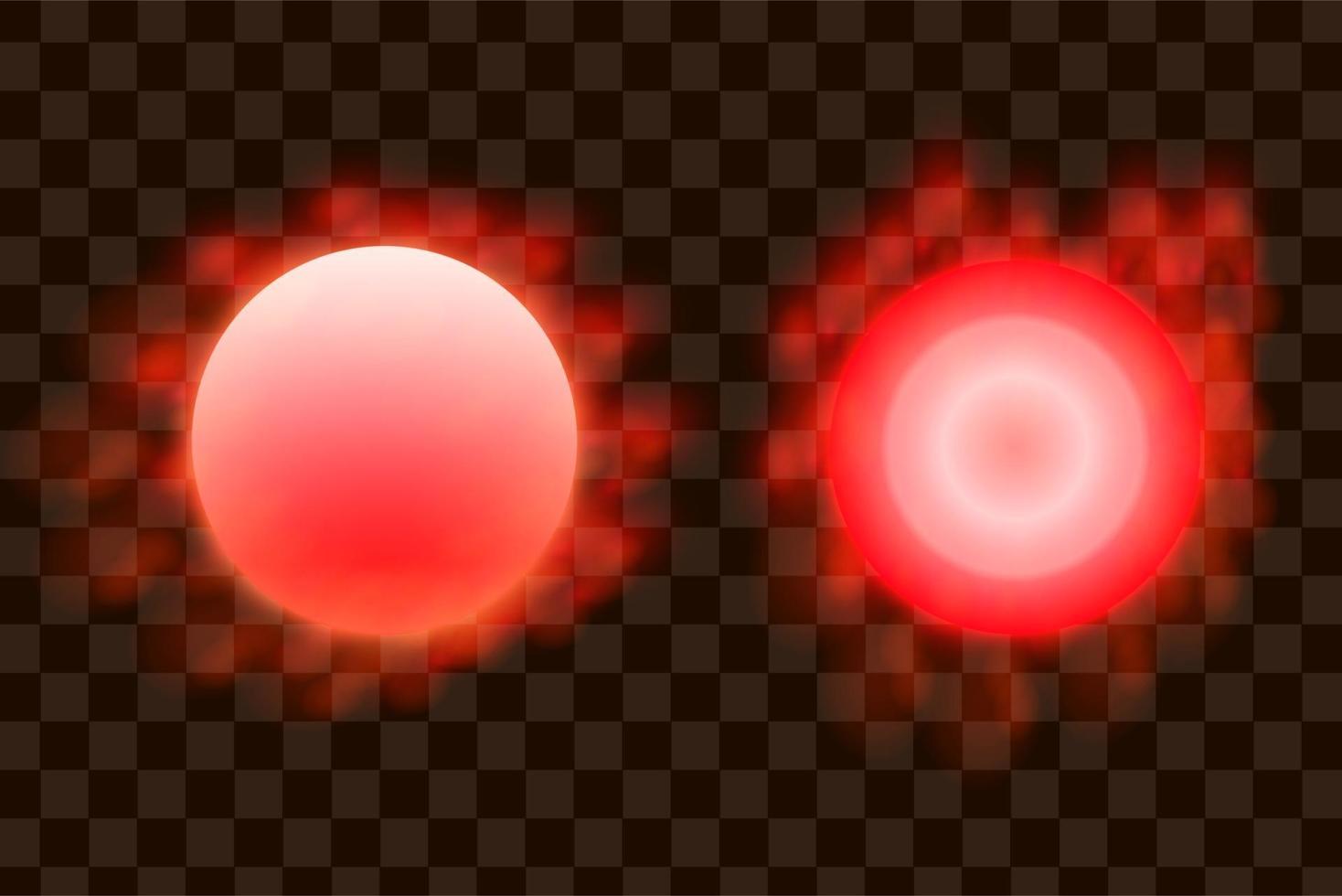roter Kreis Sonneneffekt eps Vektor isoliertes Element