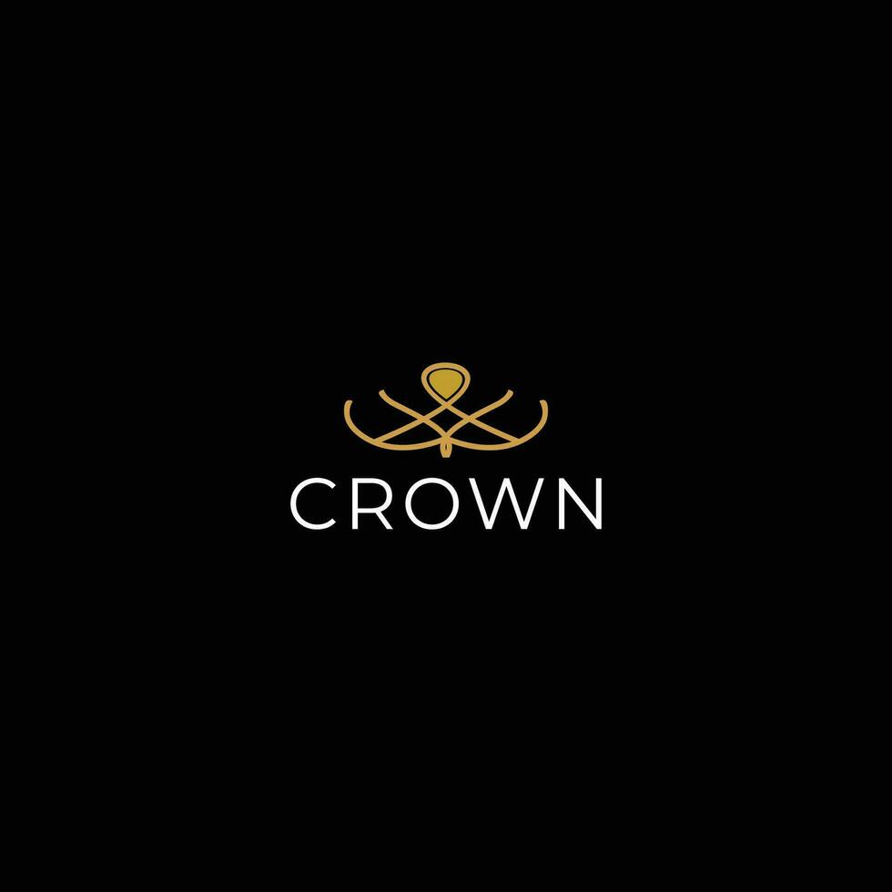 Logo Design, Krone, königlich, Prinz, modern Stil vektor