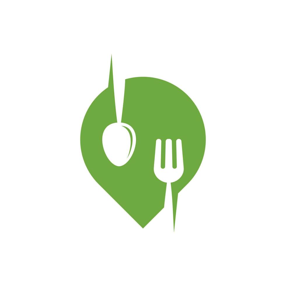 Essen Ort Logo Design Vektor Vorlage