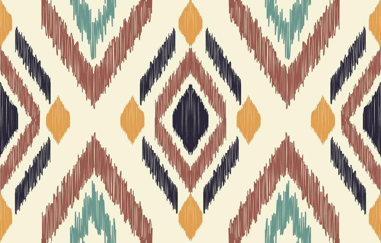 ethnisch abstrakt Ikat Kunst. aztekisch Ornament drucken. geometrisch ethnisch Muster nahtlos Farbe orientalisch. Design zum Hintergrund ,Vorhang, Teppich, Hintergrund, Kleidung, Verpackung, Batik, Vektor Illustration.