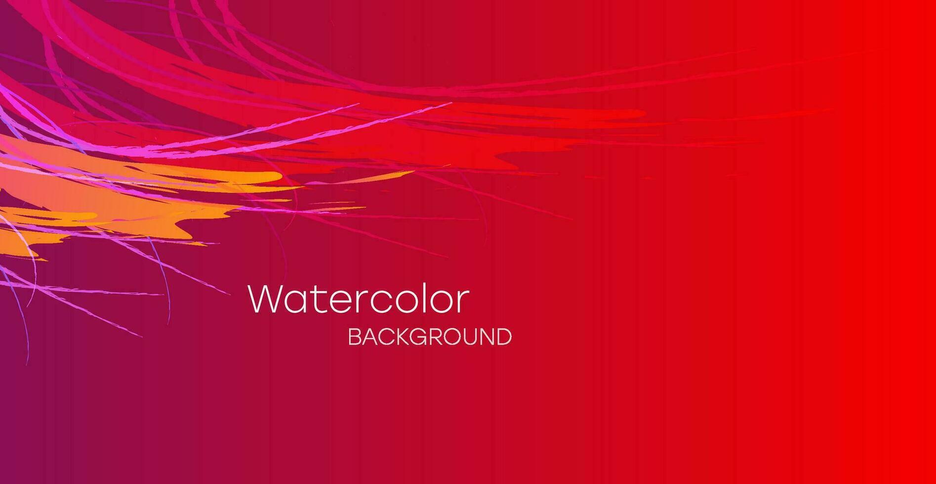 färgrik vattenfärg bakgrund för affisch, broschyr, kort eller flygblad. vektor