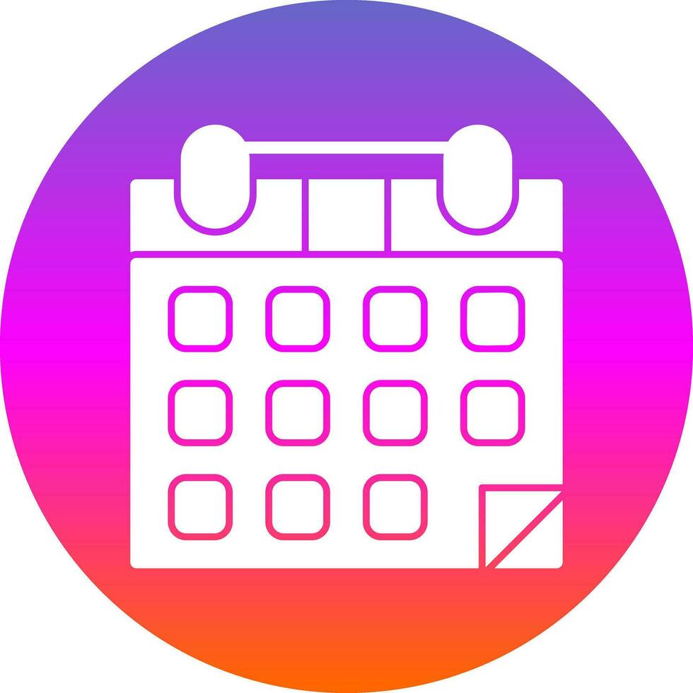 Kalender-Vektor-Icon-Design vektor