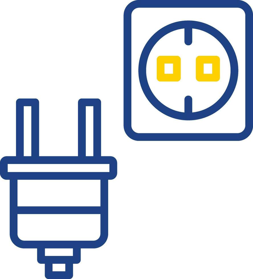 Plug-Vektor-Icon-Design vektor