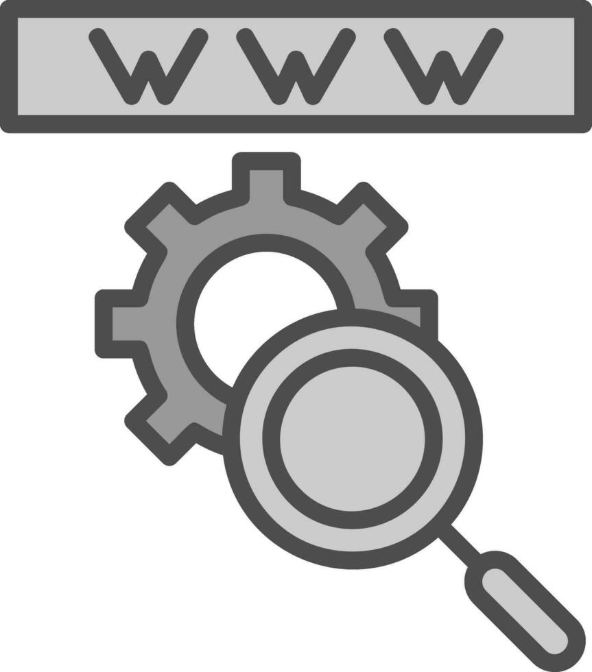 Suchmaschinen-Vektor-Icon-Design vektor