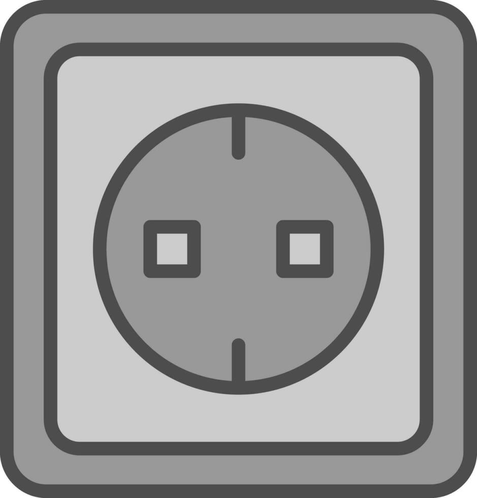 elektrisk uttag vektor ikon design
