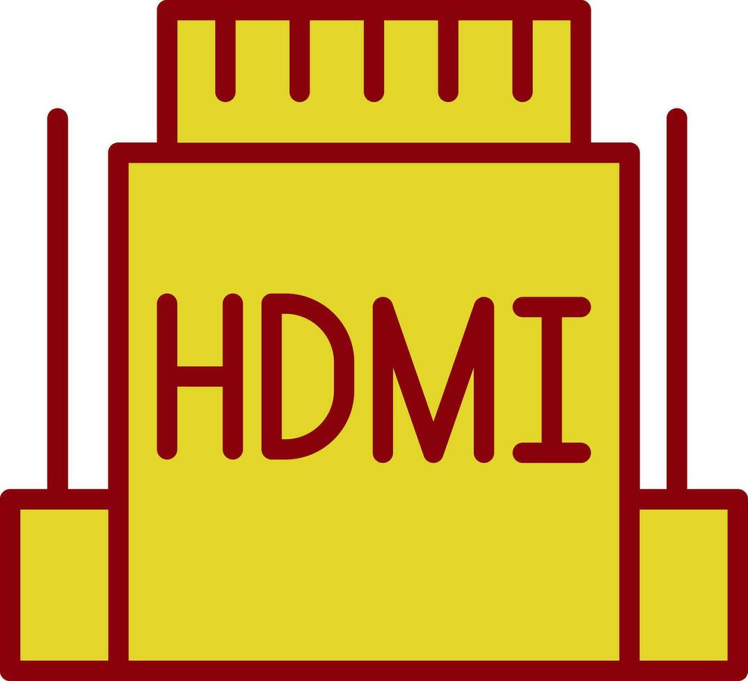 hdmi vektor ikon design