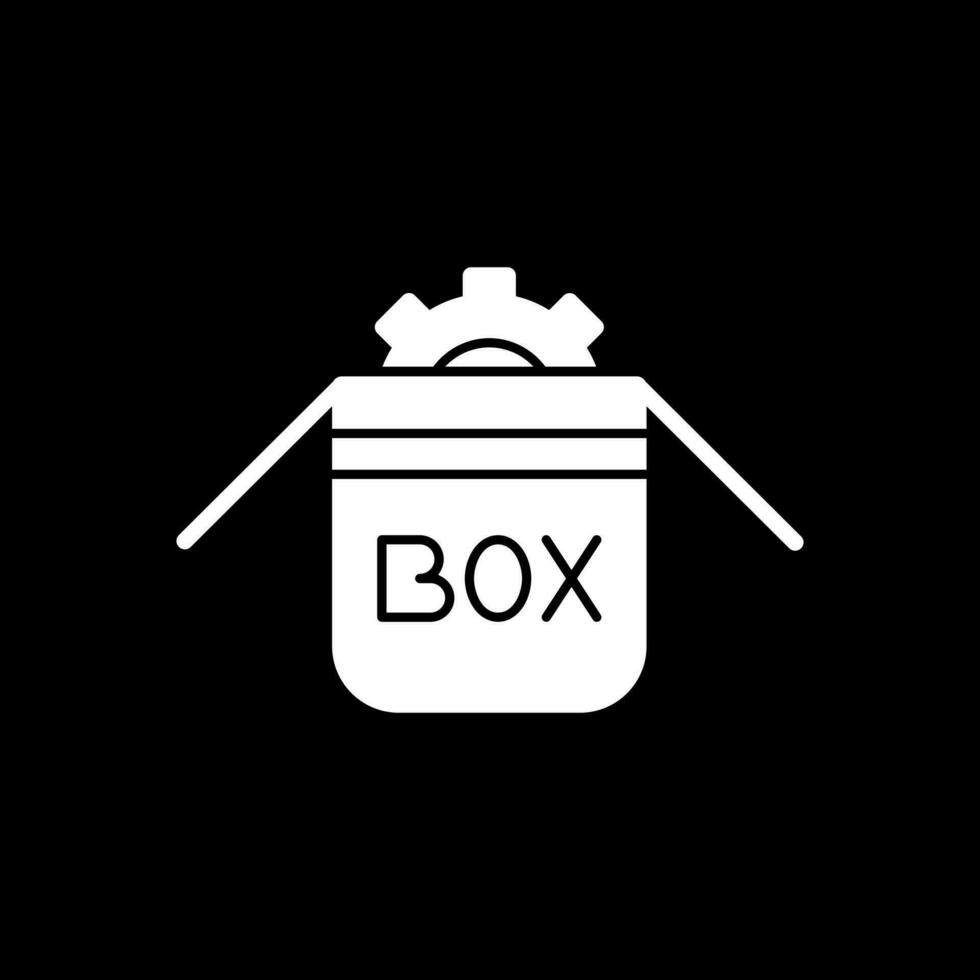 Box-Vektor-Icon-Design vektor