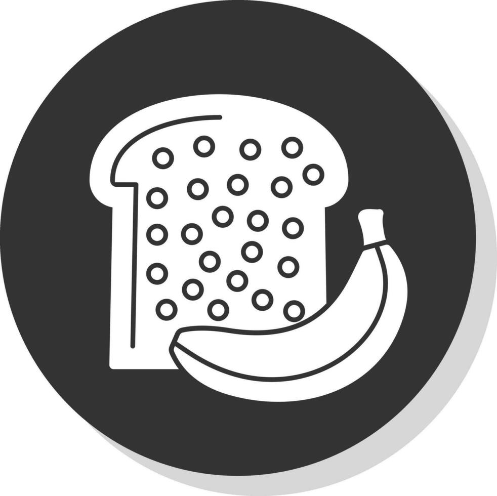 Bananenbrot-Vektor-Icon-Design vektor