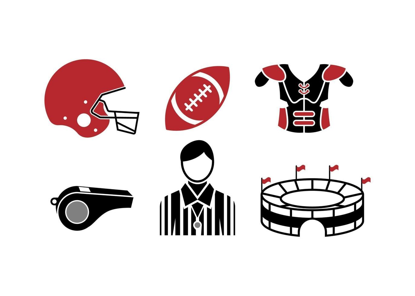 American Football Icon Design Template Illustration vektor