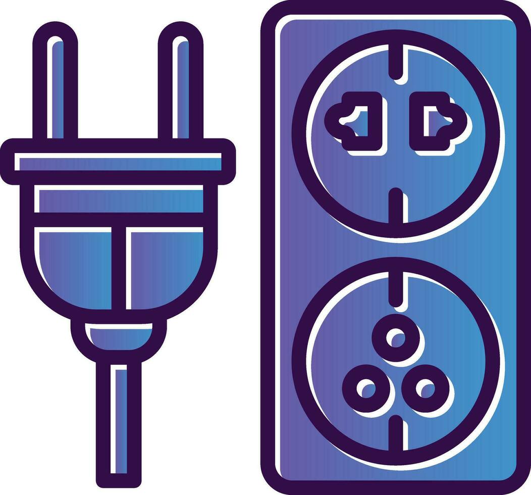 elektrisch Auslauf Vektor Symbol Design