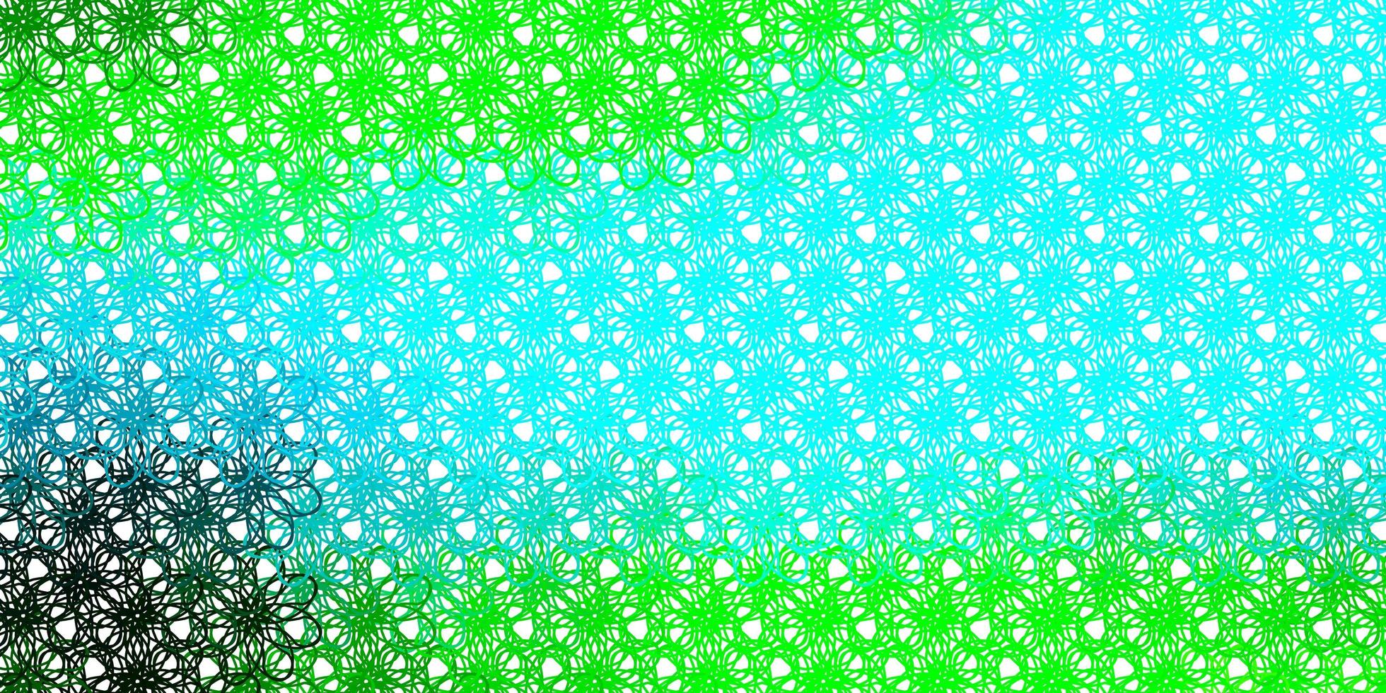 ljusblå, grön vektorbakgrund med kurvor. vektor