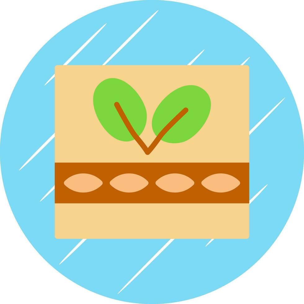 spenat lasagne vektor ikon design