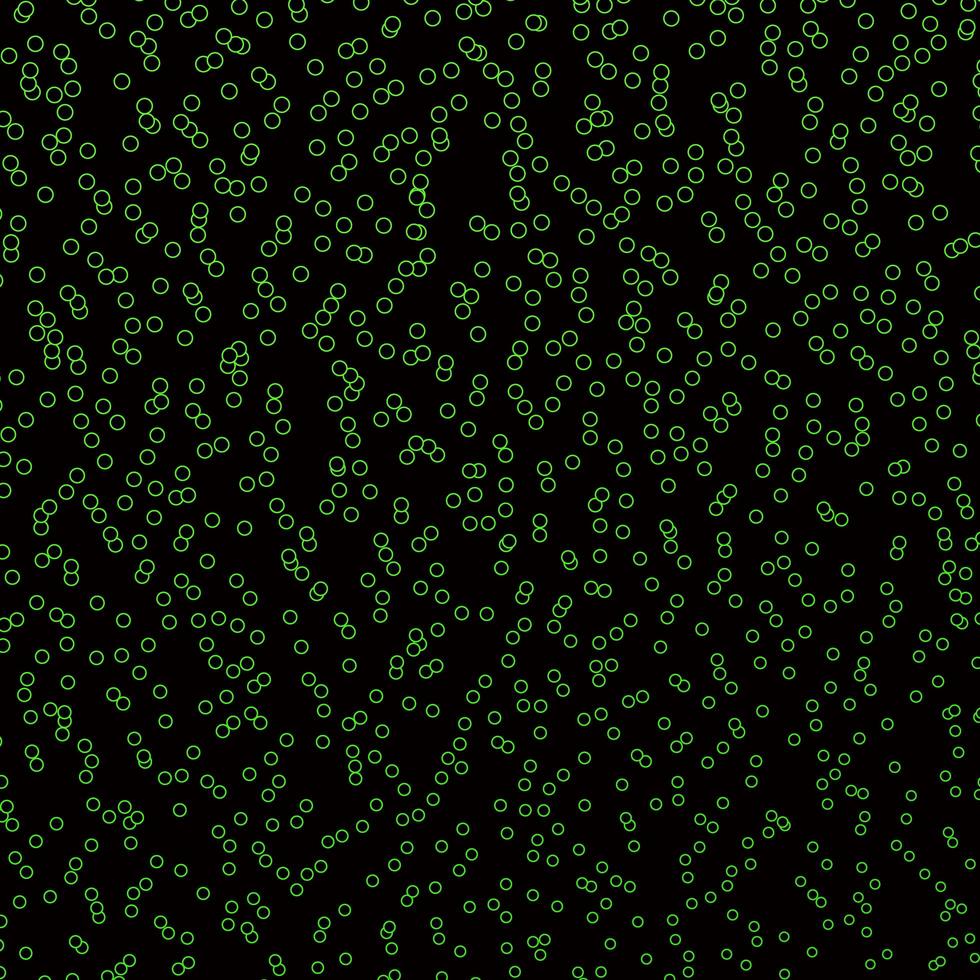 mörkgrön vektorbakgrund med prickar. vektor