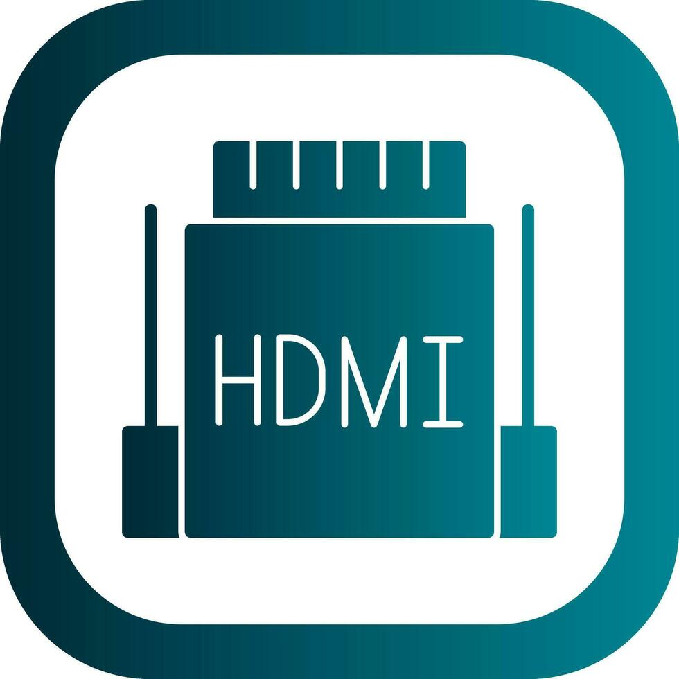 hdmi vektor ikon design